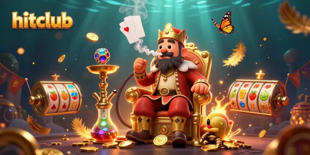 Engage in thrilling slot gaming at hitclub with vibrant fruit symbols and energetic atmosphere.
