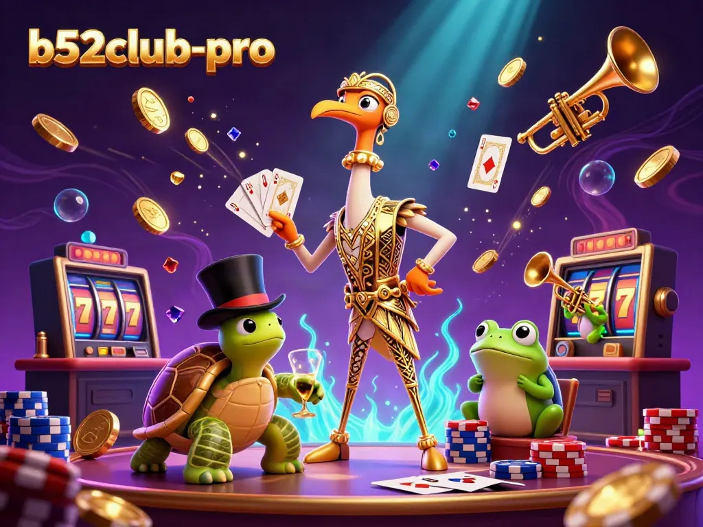 Experience the excitement of b52club-pro with vibrant casino characters and dynamic gameplay elements.