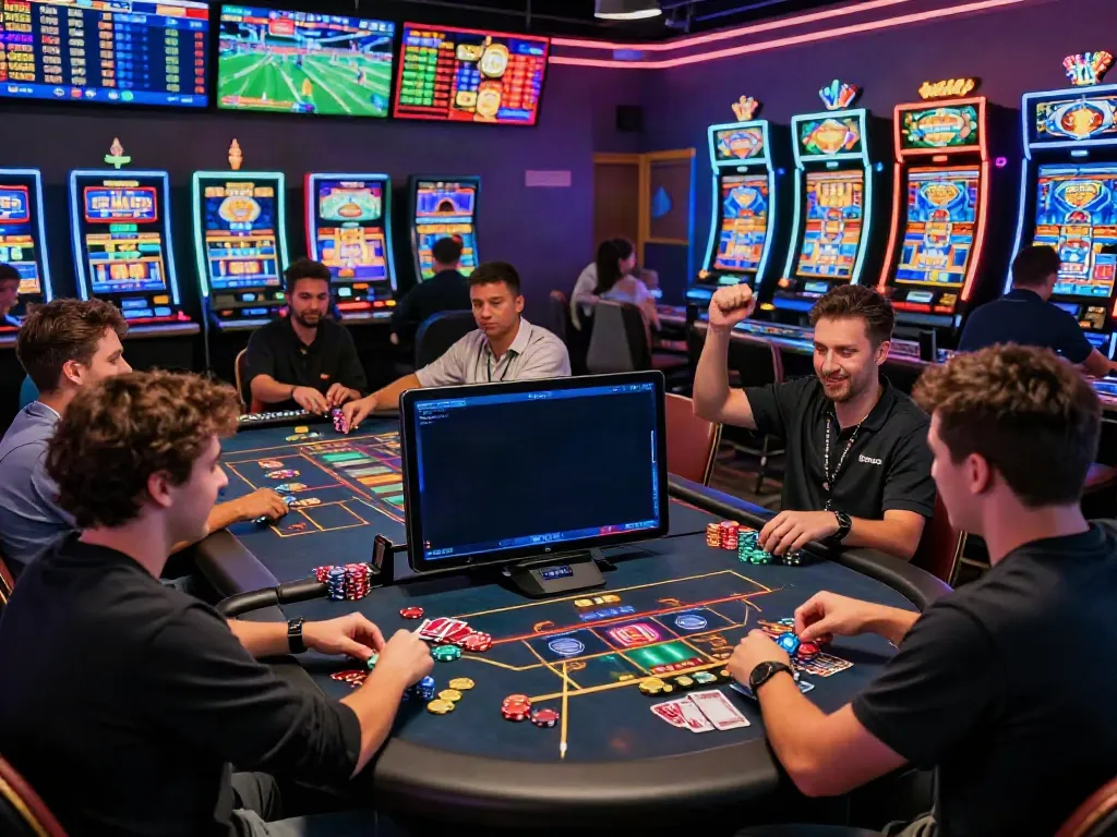 Experience the excitement of live gaming at https://five888vin.com/ with players enjoying diverse casino games and sports betting.