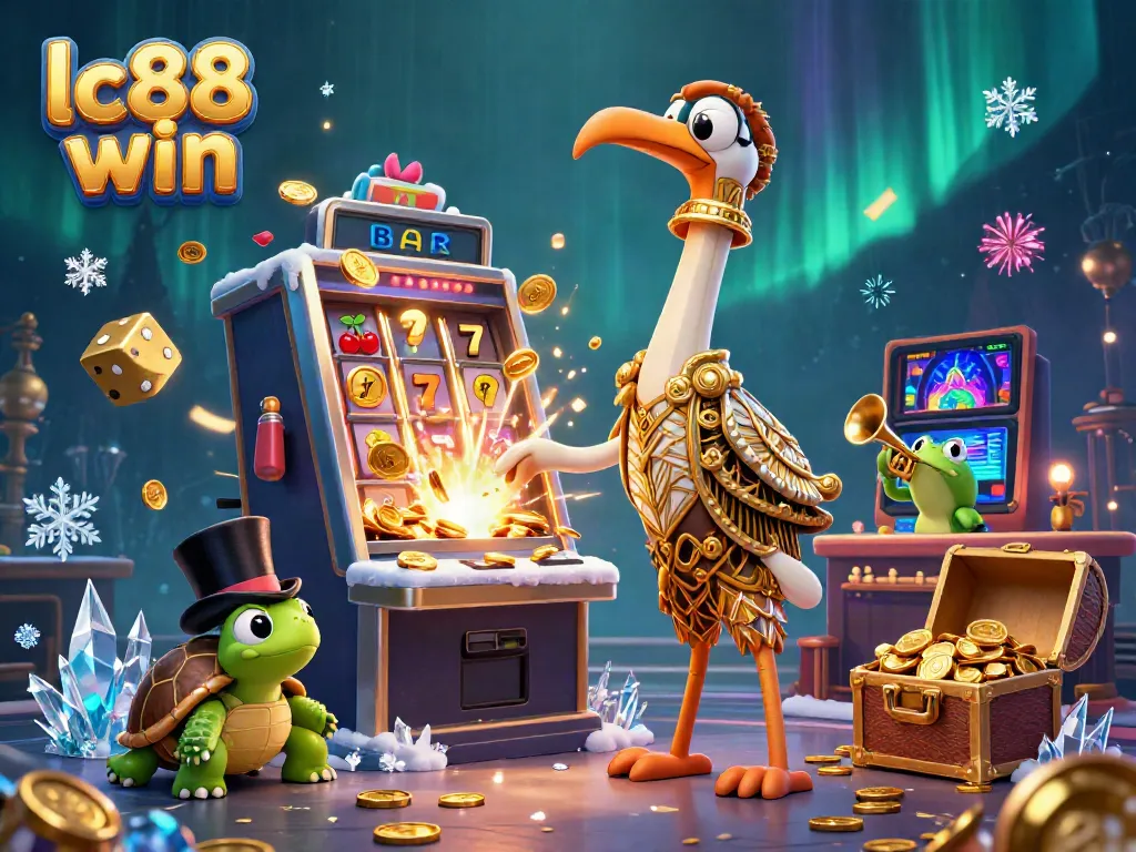 Enjoy thrilling moments at lc88 win with a vibrant, ultra-detailed casino scene filled with characters and games.