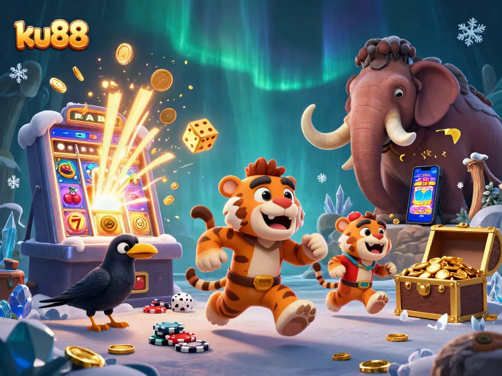 ku88 brings exciting casino action with 3D characters in a vibrant prehistoric setting full of games and treasures