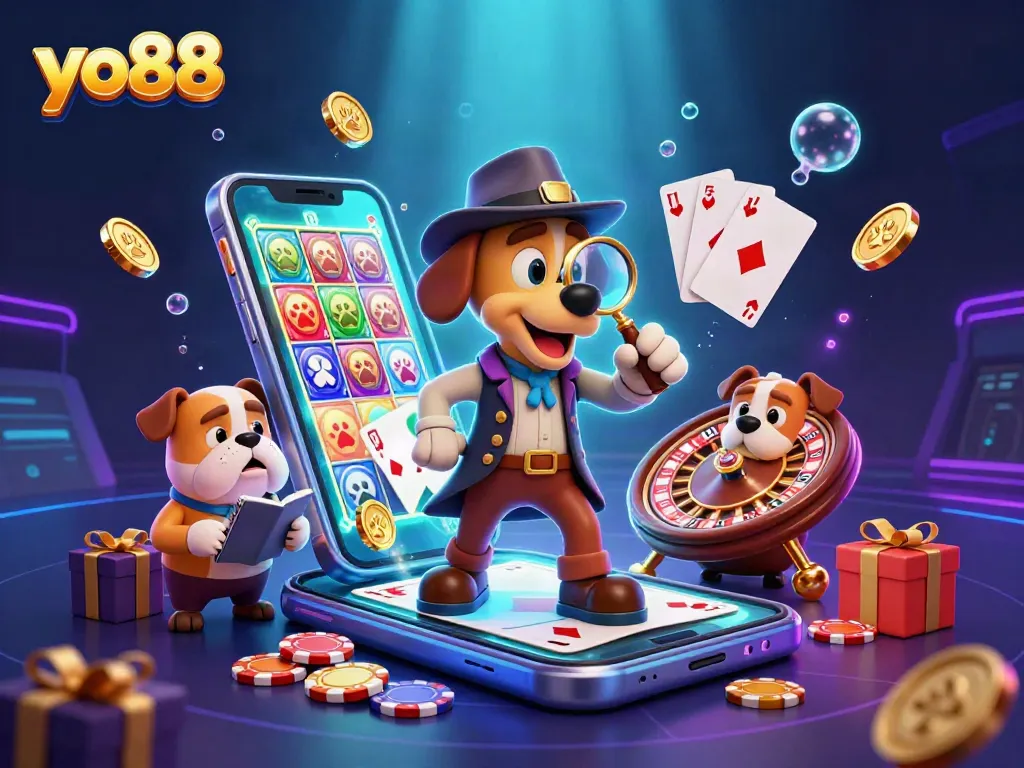 Participate in yo88 casino fun with detectives exploring a poker chip treasure hunt.
