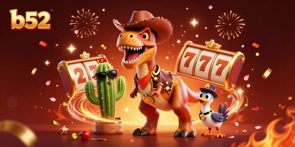 Experience the excitement of b52 casino with dynamic gaming elements and colorful characters.