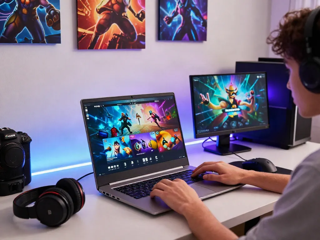 Interactive gaming experience on garuda404 platform with vibrant graphics and fun setup.